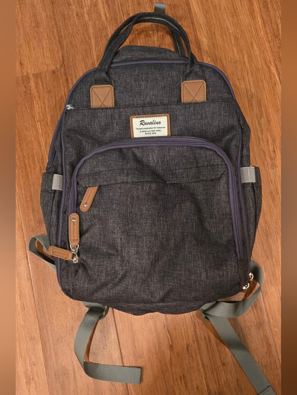 Ruvalino Multi-Pocket Backpack Baby Bag Diaper Bag